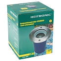 HEITRONIC Apparecchio da incasso a terra SPANDAU rotondo, girevole, accessibile, cablato attraverso GU10 IP67, Acciaio inossidabile