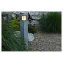 Outdoor Floor luminaire LA MER, E27 max. 20W, granite / inox, seawater resistant, 70cm