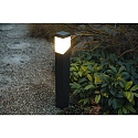 Luce con piedistallo MADELEINE angolare, senza sensore E27 IP44, antracite dimmerabile