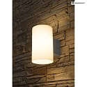 HEITRONIC LED Außenwandleuchte BALI, 12W, 3000K, 950lm, IP54, rund, silber/opal