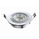 Downlight DL7801 rond GU5.3 und GU10 IP20, aluminium brossé gradable