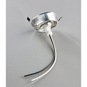 Downlight DL7801 rond GU5.3 und GU10 IP20, aluminium brossé gradable