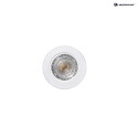 HEITRONIC Downlight DL7002 girevole IP44, Bianco dimmerabile