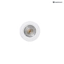 HEITRONIC Downlight DL7002 girevole IP44, Bianco dimmerabile