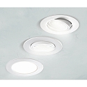 HEITRONIC LED Recessed spot DL7002, round, 38, 5,5W, 3000K, 400lm, IP44, swiveling, white
