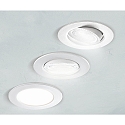 HEITRONIC LED Recessed spot DL7002, round, 38, 5,5W, 3000K, 400lm, IP44, swiveling, white