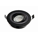 Einbaustrahler DL7801, GU10 / GU5.3, LED max. 8W, IP20, schwenkbar, schwarz, rund