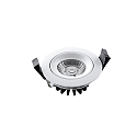 HEITRONIC LED Einbaustrahler DL6808, rund, 6W, 3000K, 400lm, IP54, 38 schwenkbar, dimmbar, wei