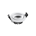 HEITRONIC LED Einbaustrahler DL6808, rund, 6W, 3000K, 400lm, IP54, 38 schwenkbar, dimmbar, wei