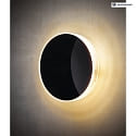 HEITRONIC Luminaire mural d'extérieur MARBELLA rond, résistant aux chocs IP65, noir  
