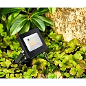 HEITRONIC Outdoor LED Flutlichtstrahler KINGSTON RGB + CCT-Switch, IP44, 15W 1250lm 110, mit Fernbedienung, dimmbar, anthrazit