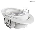 HEITRONIC Spot DL7202 girevole IP20, Bianco dimmerabile
