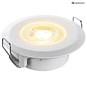 LED Recessed spot DL7202, Ø82mm, 38°, 5W, 3000K, 380lm, IP44, white