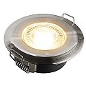 HEITRONIC LED Einbaustrahler DL7202, IP20, 8.2cm, 5W,3000K 380lm 38, schwenkbar, Nickel
