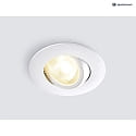 HEITRONIC Eclairage d'extérieur encastré DL8002 CCT Switch, pivotant à la cardan IP65, blanche gradable