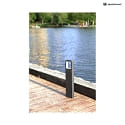HEITRONIC Luce con piedistallo JUNA IP54, antracite 