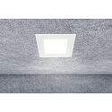 HEITRONIC LED Einbaudownlight LE MANS, eckig, 6W, 3000/4000/6000K, 430lm, IP44, dimmbar, wei