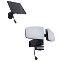 HEITRONIC Faretto solare DUPLEX doppio, con sensore, CCT Switch, regolabile IP54, nero 