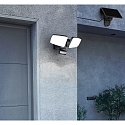 HEITRONIC Faretto solare DUPLEX doppio, con sensore, CCT Switch, regolabile IP54, nero 