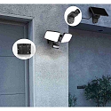 HEITRONIC Faretto solare DUPLEX doppio, con sensore, CCT Switch, regolabile IP54, nero 