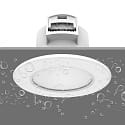 HEITRONIC recessed luminaire DL7003 round, CCT Switch IP44, white dimmable 5,5W 540/600/580lm 3000/4000/6500K 38 CRI >80