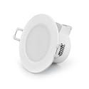 HEITRONIC recessed luminaire DL7003 round, CCT Switch IP65, white dimmable 6,7W 550/630/610lm 3000/4000/6500K 100 CRI >80