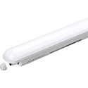 Luminaire pour locaux humides SNAKE 120CM rsistant aux chocs, commutable IP65, blanc mat 