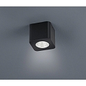 LED Ceiling luminaire OSO LED Bathroom luminaire, square, IP44, black matt