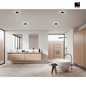 Luminaire de plafond PALA IP30, satiné, noir mat gradable