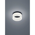 LED Bad-Deckenleuchte LIV 20, IP30,  20cm, 17W 2900K 740lm, CRi >90, dimmbar, mattschwarz