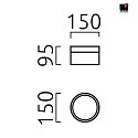 Helestra Luminaire de salle de bain LIV 15 forme de l'anneau IP30, blanc mat gradable