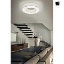 Helestra Luminaire de plafond LOMO IP20, blanche, blanc mat gradable