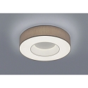 LED Deckenleuchte LOMO, IP20,  46cm, Ringform, 34W 2800K 2500m, CRi >90, dimmbar, Schirm mocca