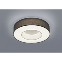 LED Deckenleuchte LOMO, IP20,  46cm, Ringform, 34W 2800K 2500m, CRi >90, dimmbar, Schirm anthrazit