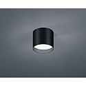 Luminaire de plafond DORA rond IP20, satin, noir mat 