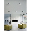 Helestra Luminaire de plafond DORA rond IP20, satin, noir mat 