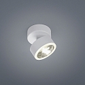 LED Deckenstrahler PAX, IP20, 1-flammig, 7.5W 2900K 560lm 12, CRi >90, dimmbar, verstellbar, mattwei / Glas klar