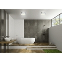 Helestra LED Ceiling luminaire ZELO 29 LED Bathroom luminaire, IP44, chrome