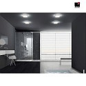 LED Bad-Deckenleuchte COSI 110, IP30, 7W 2900K 610lm, CRi >90, dimmbar, Glas satiniert + poliert, chrom