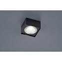 Luminaire de plafond KARI angulaire IP30, noir mat gradable