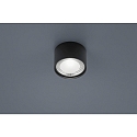 Luminaire de plafond KARI rond IP30, noir mat gradable