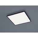 Luminaire de plafond RACK angulaire IP20, satin, noir mat gradable