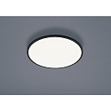 Luminaire de plafond RACK rond IP20, satin, noir mat gradable