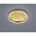 Plafoniera SONA rotondo IP20, satinato, foglia d'oro dimmerabile