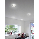 Helestra LED Deckeneinbauleuchte SKA, IP20, 10W 2700K 570lm, CRi >90, Glas satiniert, dimmbar