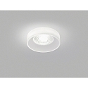 Helestra LED Ceiling recessed luminaire IVA LED Bathroom luminaire, IP44, acrylic satined