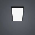 LED Deckenleuchte RACK, IP20, 61 x 26cm, 22W 2900K 1730lm, CRi >90, dimmbar, mattschwarz