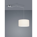 Helestra Luminaire  suspension CERTO 2 E27 IP20, chrome, blanche