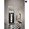 Luminaire à suspension FLUTE IP20, chrome, satiné gradable