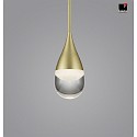 LED Pendant luminaire DEEP LED, IP20, gold matt